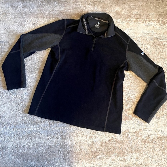 Kuhl Revel Pullover Sweater Sweatshirt Technical Knit Fleece Lined 1/4 Zip: L - Picture 1 of 10